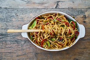 Fideos chinos: noodles