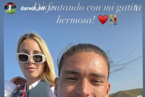 La foto de Darwin Núñez en Agua Amarga.