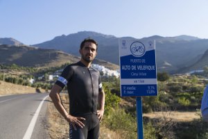 Alberto Contador en Velefique.
