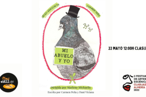 Cartel de \"Mi abuelo y yo\", teatro familiar en Clasijjaz.
