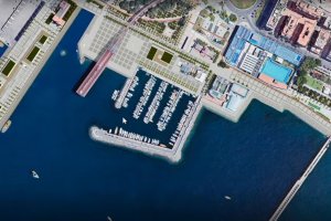 Vista aérea del proyecto puerto-ciudad