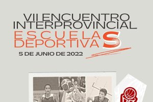 Cartel del Encuentro Interprovincial de Escuelas Deportivas.