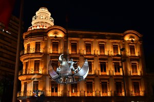 Espectáculo inspirado en Don Quijote en la Puerta de Purchena.