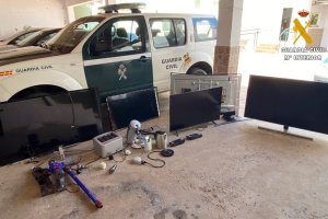 Efectos incautados en Turre.