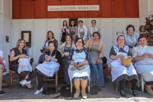 Participantes en la recreación en una edición anterior.
