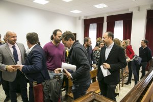 Recogida de credenciales por los parlamentarios almerienses en 2018.