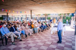 Gabriel Amat en el XIV aniversario de la Residencia Virgen del Rosario.