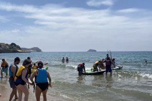 San Juan de los Terreros acoge la 4º Jornada de Multiaventura Acuática para personas con discapacidad física.