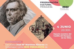 Cuevas del Almanzora rendirá homenaje mañana sábado a su poeta y dramaturgo más señero.