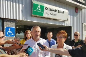 Candidatos socialistas en la Casa del Mar.