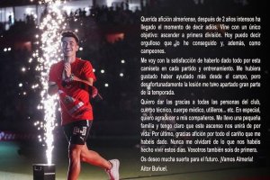 La carta del lateral Buñuel.