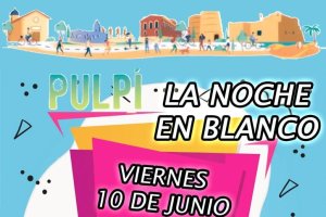 Detalle del cartel de la Noche en Blanco 2022 de Pulpí.