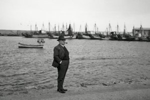 Modesto García en el Puerto de Almería en 1978.