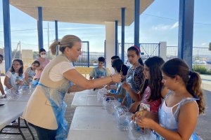 Imagen del taller de minihuertos.