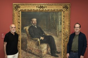 Pérez Rojas e Ibáñez durante la presentación del Pinazo.