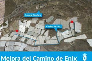 Plano del proyecto que se va a ejecutar en el Camino de Enix.