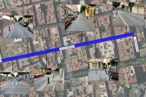 Estado actual de la Calle Almería en El Ejido.