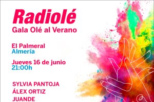 Cartel con los artistas que actuarán en la Gala Olé Al Verano.