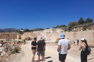 Imagen de la visita de los jóvenes geógrafos alemanes.