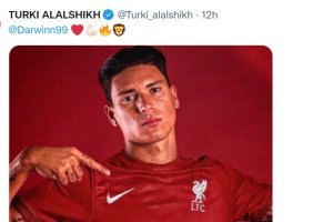 Publicación del presidente del Almería en sus redes sociales con Darwin de protagonista.