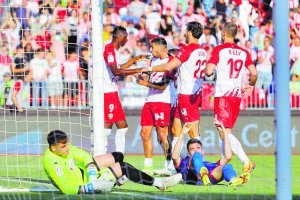 Umar Sadiq es el jugador que más ha aumentado su valor en el Almería.