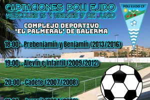 Cartel de las jornadas de captación.