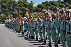 Legionarios en el último acto en Viator, el 4 de junio
