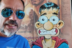 Rafa Amat, AleS, y su criatura: el torpe y entrañable Superjoven.