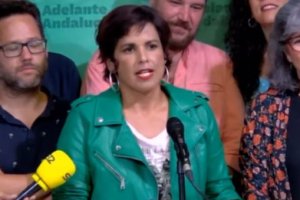 Teresa Rodríguez, tras las elecciones.