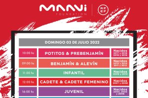 Horarios de la jornada de puertas abiertas MAAVi FC 22-23.