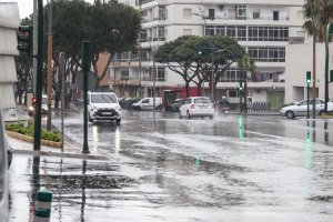 Imagen de un día de lluvia en la ciudad