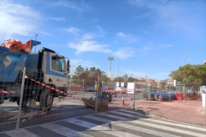 Imagen de archivo de obras en la capital.