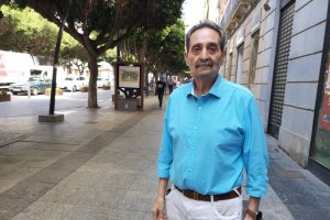 Eduardo Martín Jaldo, en el Paseo de Almería.
