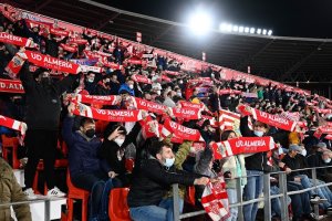 Imagen de archivo de la afición almeriense en la grada.