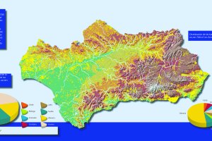 Mapa con la distribución de las balsas de riego.