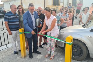 Inauguración de la placeta en el barrio de San Antonio.