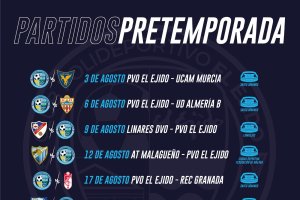 Los amistosos cerrados por el Polideportivo El Ejido.