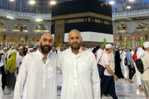 Mohamed El Assy y Mostafa Yilmaz durante su estancia en La Meca.