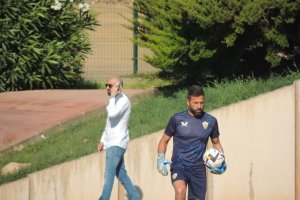 Mohamed El Assy, este sábado en el campo Anexo, este sábado.