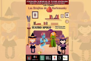 Cartel de la obra \"Las Brujitas de Harlemanky\" de FEALTA.