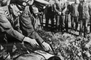 Imagen de archivo de miembros de la Gestapo.