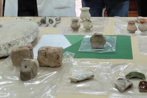 Presentación de las piezas incautadas en Jaén