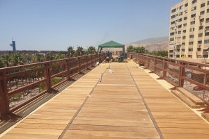 El paseo sobre el Cable Inglés tiene este aspecto ya.