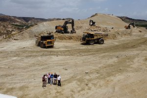 La Comisión Técnica, en el tramo Pulpí-Vera, durante el chequeo a las obras realizado hace unos días.