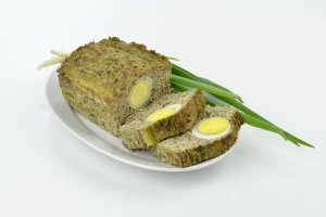 Pastel de huevo para cenar.