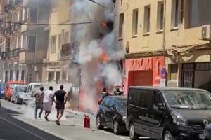 Incendio en la calle Inocencio Arias de Albox.