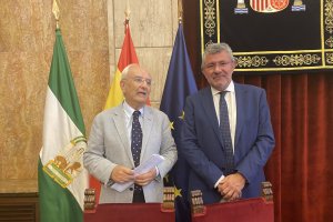 Manuel de la Fuente y Juan Ramón Fernández, subdelegado en funciones.