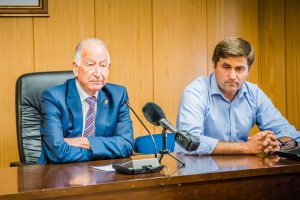 Gabriel Amat, alcalde de Roquetas, y José Juan Rodríguez, concejal.