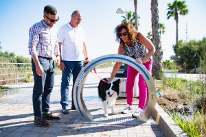 Zona recreativa de la playa canina de El Bobar