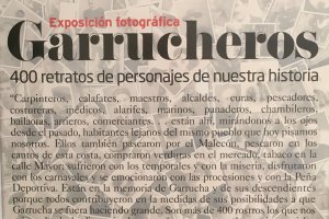 Detalles de la exposición de retratos de gentes de Garrucha.